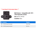 thumbnail image 2 of MAP Sensor - Compatible with 1991 - 1995 Plymouth Acclaim 1992 1993 1994, 2 of 2