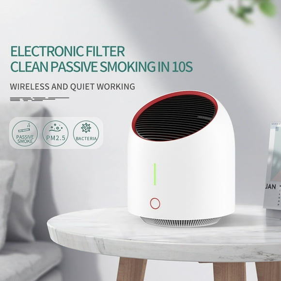 TIMIFIS Air Purifier Purifier For Home Bedroom Portable Purifier Desktop USB Cleaner Quality Monitor Removable & Cleaning Cartridge,Purification Modes pring/Summer