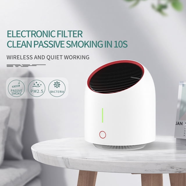 TIMIFIS Air Purifier Purifier For Home Bedroom Portable Purifier Desktop USB Cleaner Quality Monitor Removable & Cleaning Cartridge,Purification Modes pring/Summer