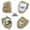 thumbnail image 5 of FORMRS Mini Backpack Purse for Women Travel Daypack Casual Shoulder Bag, Pink Oranges, 5 of 7