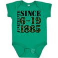 thumbnail image 3 of Inktastic Juneteenth Since 6-19-1865 Boys or Girls Baby Bodysuit, 3 of 5