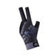 thumbnail image 5 of Guante de billar de 3 dedos, elástico, portátil, profesional, ajustable Negro Gris, 5 of 9