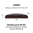 thumbnail image 2 of FurHaven Ultra Plush Pillow Deluxe Mattress Pet Bed for Dogs & Cats - Chocolate, Jumbo, 2 of 7