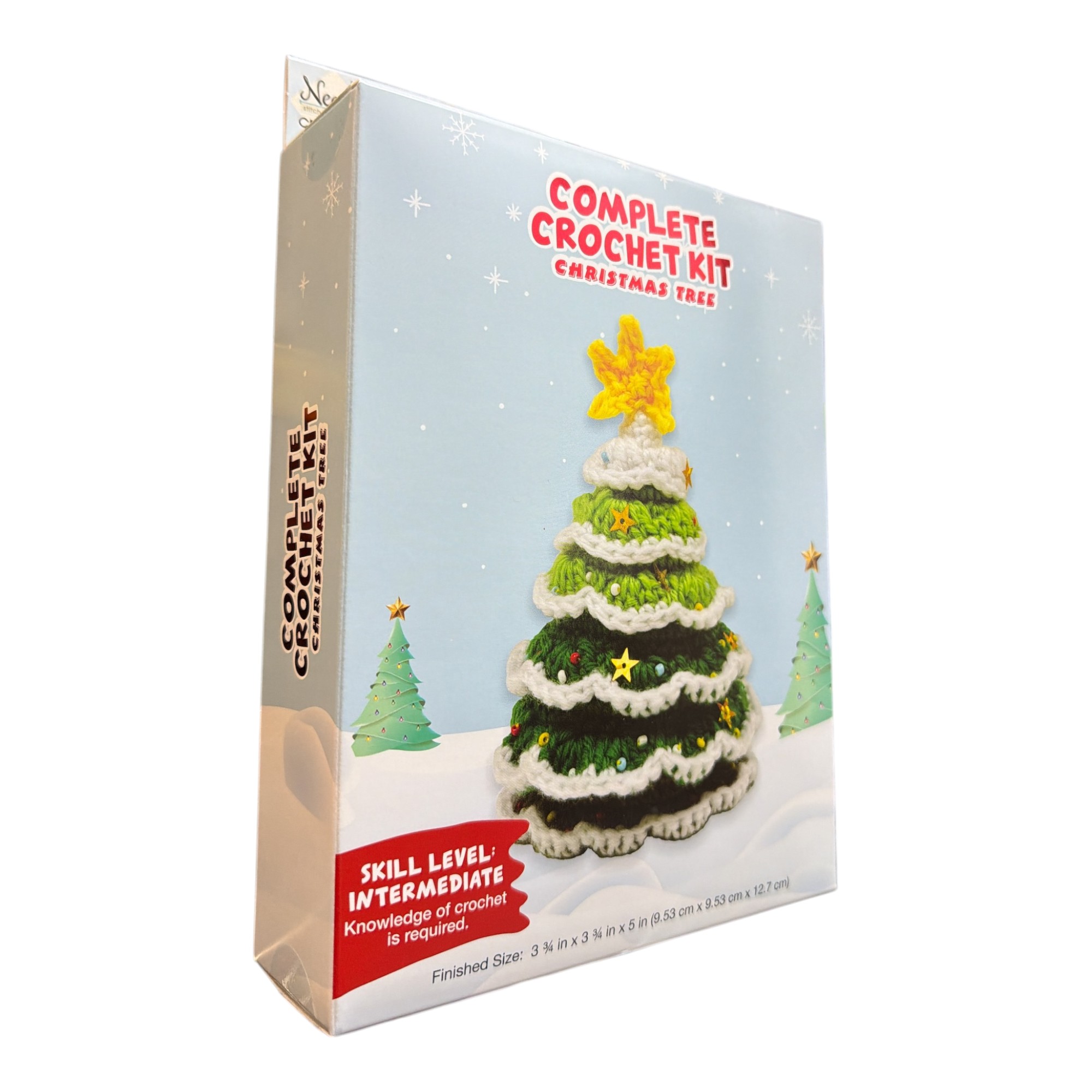 Christmas Tree Crochet Kit – DIY Holiday Craft Set with Yarn & Tools