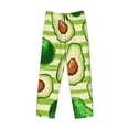 thumbnail image 4 of Haiem Avocado Green Striped Men's Pajama Pants Ultra Lightweight Pjs Bottoms Sleepwear Bottom Pants with Pocket Drawstring-Medium, 4 of 9