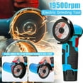 thumbnail image 3 of Mini amoladora eléctrica multifuncional de 19500 RPM para cortar, pulir baldosas de cerámica, madera, piedra y acero (azul, host), 3 of 5