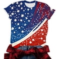 thumbnail image 5 of Cavosen Patriotic Tops for Women Plus Size Patriotic Short Sleeve Crewneck Shirts Lady 5X Independence Day Casual Tops Funny 4th of July Tunic Tees Patriotic Blouses, 5 of 6