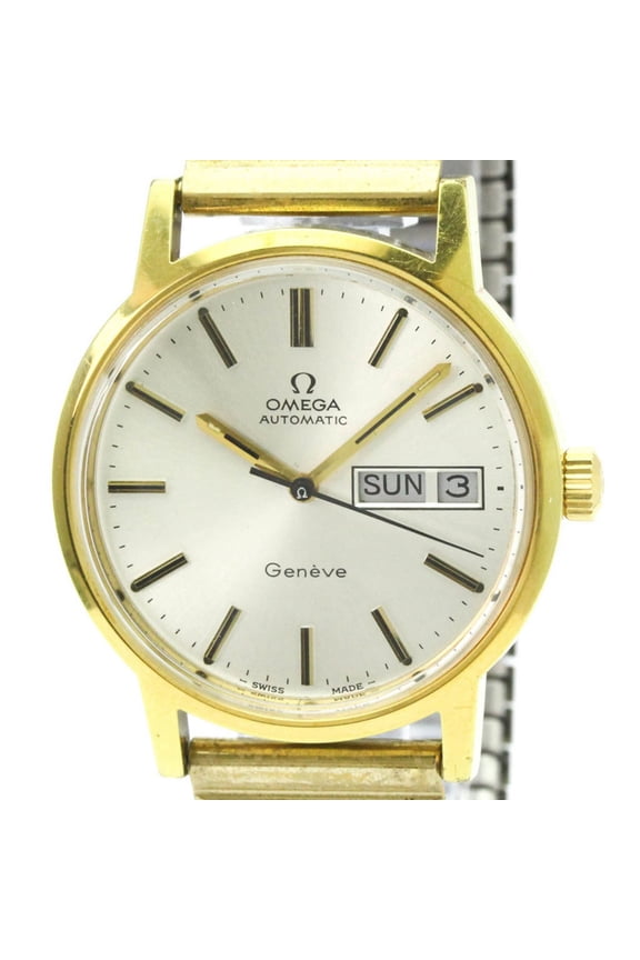 Pre-Owned OMEGA Geneve Day Date Cal 1022 Automatic Mens Watch 166.0117 Vintage