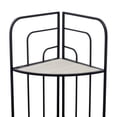 thumbnail image 5 of DecMode 18" x 51" Black Metal Indoor Outdoor Tall Folding 4 Shelves Bakers Rack, 1-Piece, 5 of 10