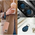 thumbnail image 5 of KUIFORTI Skull Rose 14 Pcs Seat Covers for Car Auto Center Console Armrest Pad Steering Wheel Cover Wristlet Keychain Car Interior Automotive Fits Most Cars, Sedans, SUVs, 5 of 7