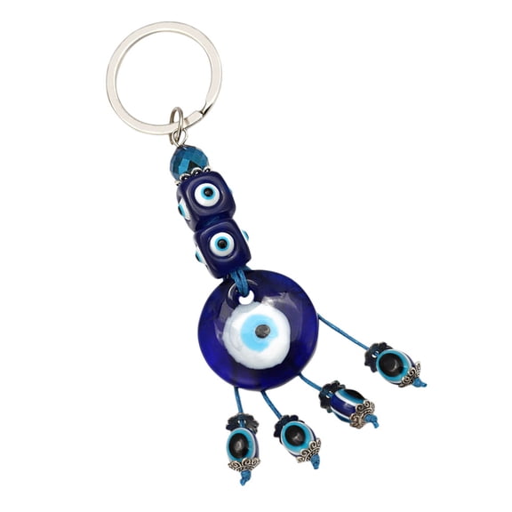 Raindrops Creative Evil Eye Key Chain Fashion Bag Hanging Decor Pendant Key Ring