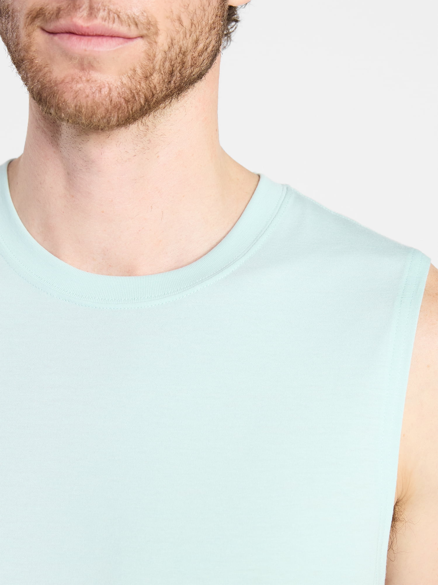 Athletic Works Men's and Men's Big & Tall Tri-Blend Muscle Tee, Sizes XS-4XLT