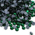 thumbnail image 1 of Hotfix Rhinestones Flatback Glass Rhinestone 1440PCS SS20 4.6-4.8MM Gemas redondas para uñas Arte Glitter Cristales Piedra DIY Bolsas Ropa Zapatos (Verde oscuro), 1 of 5