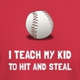 thumbnail image 3 of CafePress - Hit And Steal Baseball T Shirt - Men's Classic Graphic Cotton T-Shirt, 3 of 4