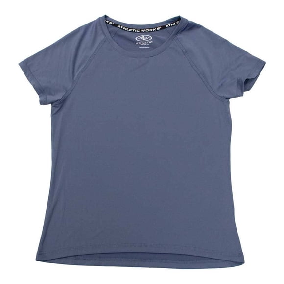 Playera Athletic Works para Dama con Aplicación en Espalda Azul Talla EG