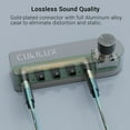 thumbnail image 4 of Cubilux Bidirectional 3.5mm Audio Switcher (1-in to 4-Out / 4-in to 1-Out), Stereo 1/8” Aux Selector Box for Speaker Headphones/Earphones, Audio Switch for Laptop Computer Smartphone Tablet, 4 of 6