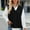 Black, variant on Aueoeo Fashion Sweater Vests for Women V Neck Sleeveless Knit Solid Color Casual Textured Ribbed Preppy Pullover Tops