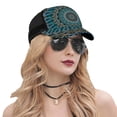 thumbnail image 5 of Disketp Mandala Print Trucker Hat Men Women - Mesh Baseball SnapBack Cap, 5 of 7