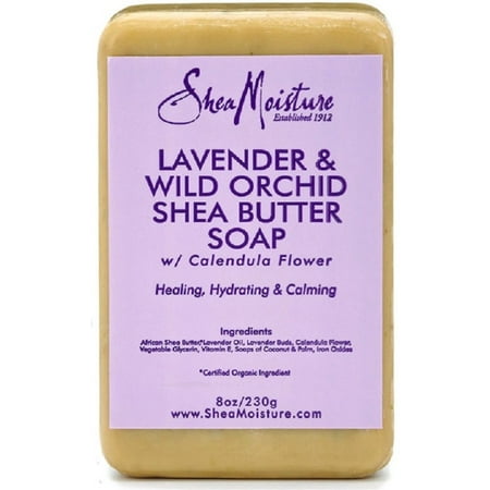 Orchid Vitamins - Shea Moisture Lavender & Wild Orchid Shea Butter Soap 8 oz