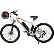 Angle View: ECOTRIC 26" 500W Mountain Beach City Electric Bicycle eBike 36V 12.5AH Battery UL Adult Women Men