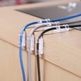 thumbnail image 3 of Cable Clips [16 Pieces(Transparent，L)], Cable Tidy Clips, Adhesive Cable Clips, for Managing Cables Wires in Home or Office, 3 of 5