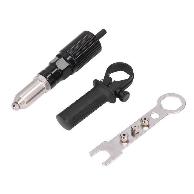 Adaptateur de Rivet Électrique, Opération Facile Fixation Stable Rivet Machine Accessoire Haute Dureté avec des Fixations Antidérapantes pour Perceuse Sans Fil pour Perceuse Électrique