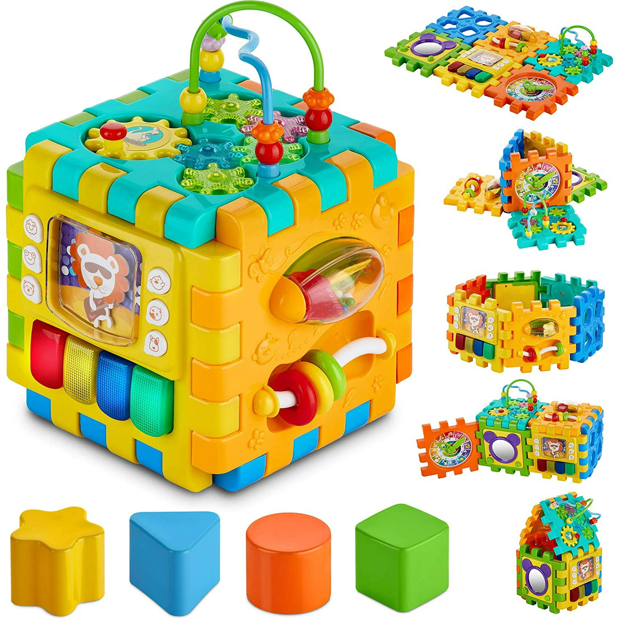 Apple Baby Activity Cube For Babies with 6 Unique Sides for Motion Control developing Cognitive