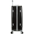 thumbnail image 3 of Rockland Luggage Barcelona Piece Hardside Polycarbaonate /ABS Lugage Set with 6 Piece Travel Set & Luggage Cover, Black, 3 of 10