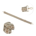 thumbnail image 3 of Unique Bargains 1 Pc Adjustable Light Gold Tone Hook Handbag Strap for Dating Khaki Polyester, 3 of 4