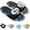 Black, variant on Light Up Slippers For Women, Sensor Glow Sandals Cute Cartoon Eyes, Motion Sensor LED Slides, for Teens Adults