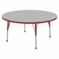 thumbnail image 5 of ECR4Kids 48in Round Everyday T-Mold Adjustable Activity Table Grey/Black - Standard Swivel, 5 of 7