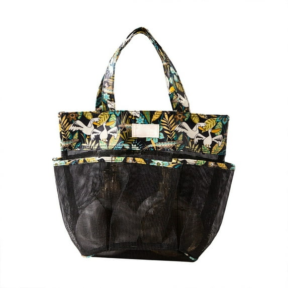 Mesh Shower Caddy Tote, Large Shower Caddy Basket Portable, Quick Dry Hanging Toiletry Bag with Handle Bath Organizer for College Dorm Room Essentials, Gym, Bathroom, Camp, Travel