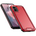 thumbnail image 2 of For Motorola Moto G Power 5g 2024 Rank Tough Strong Modern Fused Hybrid Case Cover - Red, 2 of 3