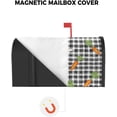 thumbnail image 3 of Spring Mailbox Cover Magnetic Mailbox Wraps, Easter Spring Bunny Carrot Black White Plaid Mailbox Covers Large Size 21x25.5 Inch Mail Wrap Post Letter Box Decoration for Outdoor Gardern Yard, 3 of 6