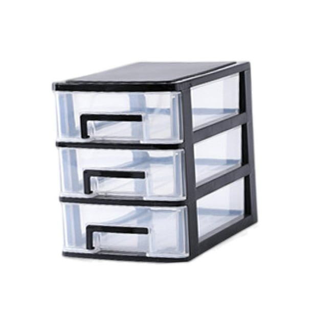 Cajones de almacenamiento de escritorio Organizador de escritorio con cajones Organizador de cajones pequeños Juego de cajones de escritorio para dorm 3 capas