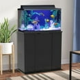 thumbnail image 2 of Aquatic Fundamentals 29-37 Gallon Black Wood Aquarium Stand, 2 of 11