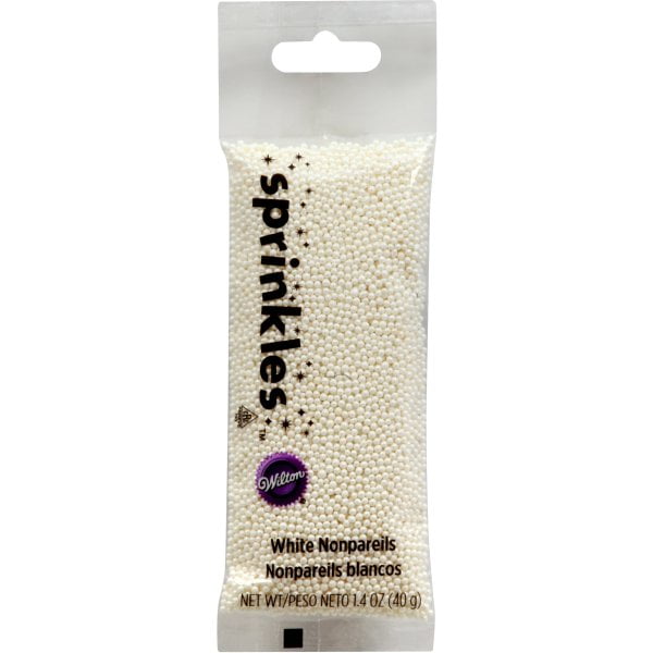 White Nonpareils Sprinkles Pouch, 1.4 oz