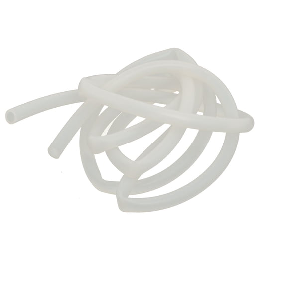 7 x 10mm Heat Resistant Soft Silicone Tube Hose Pipe 2M Long Milky