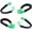 Green, variant on Yellow 1/2" Tow Straps Rope Recovery 38,000 LB UHMWPE SYNTHETIC Soft Shackle 4x