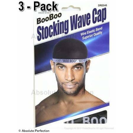 Dream Boo Boo Stocking Wave Builder 360 Waves Cap Black Pack Of (Best Stocking Cap For Waves)