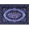 thumbnail image 1 of Ahgly Company Machine Washable Indoor Rectangle Medallion Blue French Area Rugs, 4' x 6', 1 of 4