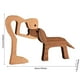 thumbnail image 4 of Adorno de madera de familia de perros: tallado a mano, duradero y decorativo, para el hogar y la oficina, 4 of 5
