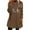 #0133-Brown, variant on Uootdi Christmas Womens Fleece Lined Gift Long Sleeve Sweatshirts Sherpa Fuzzy Cute Tops Pullover Warm Winter Trendy Clothing F unny Xmas