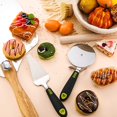 thumbnail image 4 of Juego de 2 palas para pizza con mango de madera plegable, rueda cortadora de pizza, servidor de pizza, paleta de pizza de lujo para hornear pan y queso de pizza casero ER, 4 of 5