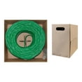 thumbnail image 1 of CableWholesale.com - Bulk cable - 1000 ft - UTP - CAT 6 - plenum, solid - green, 1 of 1