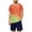 Orange, variant on WRKEKC Boys Athletic Sets Geometric Print Quick Dry Short Sleeve Sport Top and Shorts Set for 4-12 Years