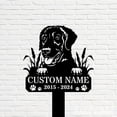 thumbnail image 5 of Handmadetneonsign Curly Coated Retriever Dog Memorial Metal With Stake, Retriever Metal Name Sign Stake, Dog Metal Stake Decor 45261, 5 of 5