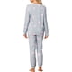 thumbnail image 3 of INSPIRAR CHIC Conjuntos de Pijamas de Manga Larga para Mujeres Sudadera de Punto Impresa con Estrellas 2 Piezas Ropa de Dormir S Rosa, 3 of 6
