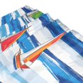 thumbnail image 3 of Yayeee Shower Curtain with Hooks 72"x72" Waterproof Fabric Bathroom Hanging Decor, Orange Sailboats, 3 of 5