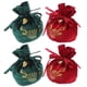 thumbnail image 1 of 4 bolsas navideñas de terciopelo con cordón, bolsas de regalo navideñas con campana, bolsas de dulces para fiestas de Navidad, recuerdos de boda, cumpleaños y fiestas., 1 of 7